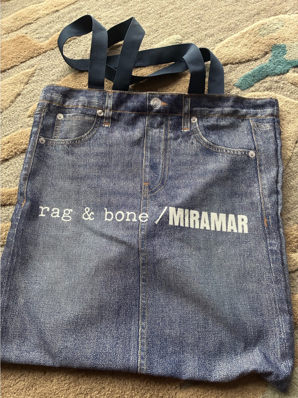 rag & bone Denim Miramar Tote - Blue